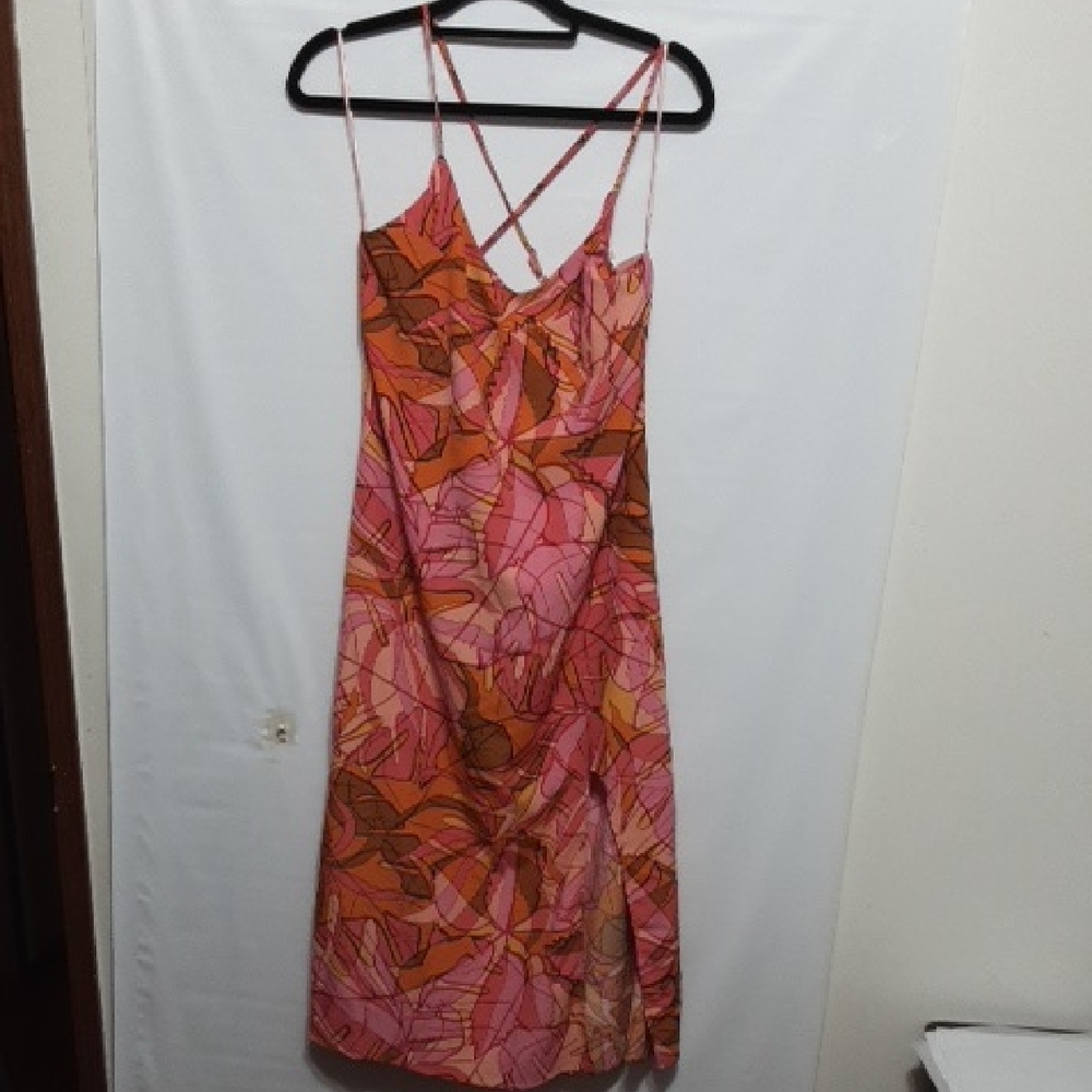 SAGE THE LABEL Western Wind Tropical‎  Pink and Orange Women's Dress